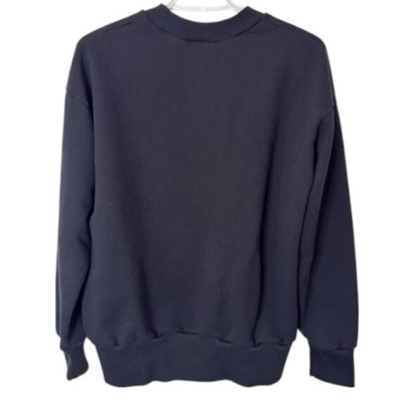 Francois Beauregard black crewneck long sleeve sweater size S - Picture 3 of 4